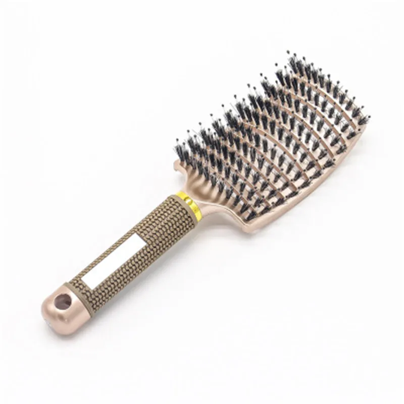 1 шт. Уход за волосами Массаж головы Гребень Щетинная кисть нейлон волос расческа