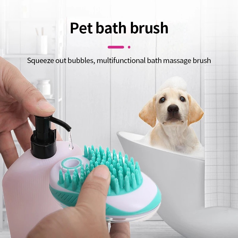 

Pet Comb Dog Comb Cat Massage Brush Silicone Soft Deep Cleaning Shower Gel Pet Cleaning Supplies Cat Supplies