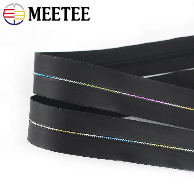 2/4M Colored Teeth 5# Nylon Zipper for Sewing Black Waterproof Zippers Invisible Plastic Zips Outdoor Jacket Bag DIY Accessories | Дом и сад