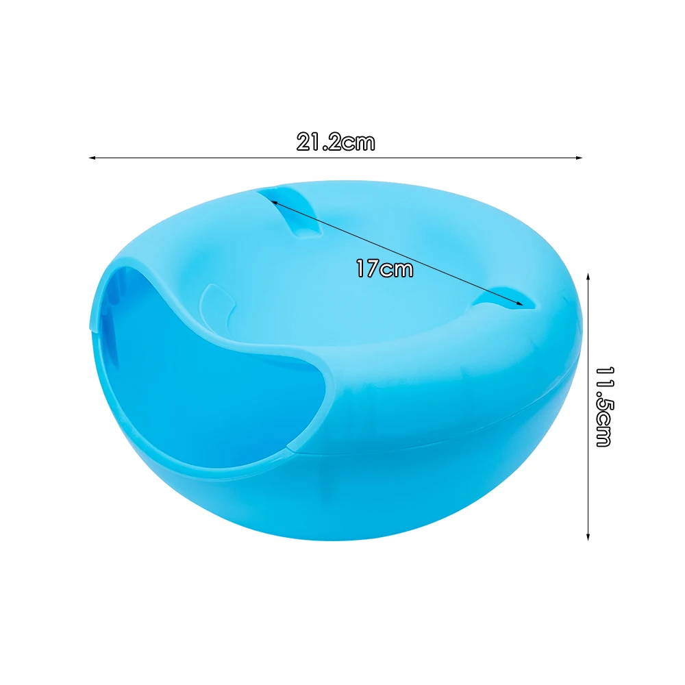 

Plates For Food Creative Shape Lazy Snack Bowl Plastic Double Layers Snack Storage Box Bowl Lazy Fruit Plate Bowl Artifact Plate