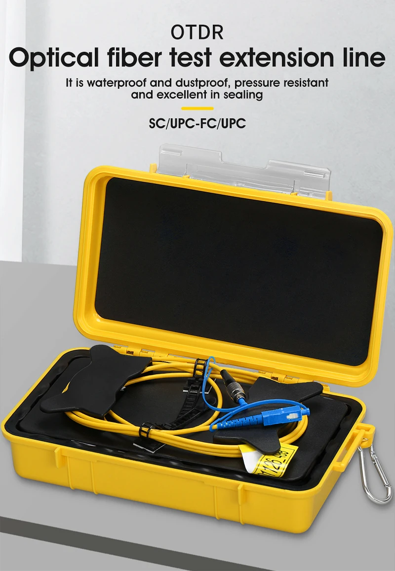 FC/UPC SC/UPC OTDR Dead Zone Eliminator оптоволоконные кольца оптическое волокно Launch Cable Box SM 1310/1550nm
