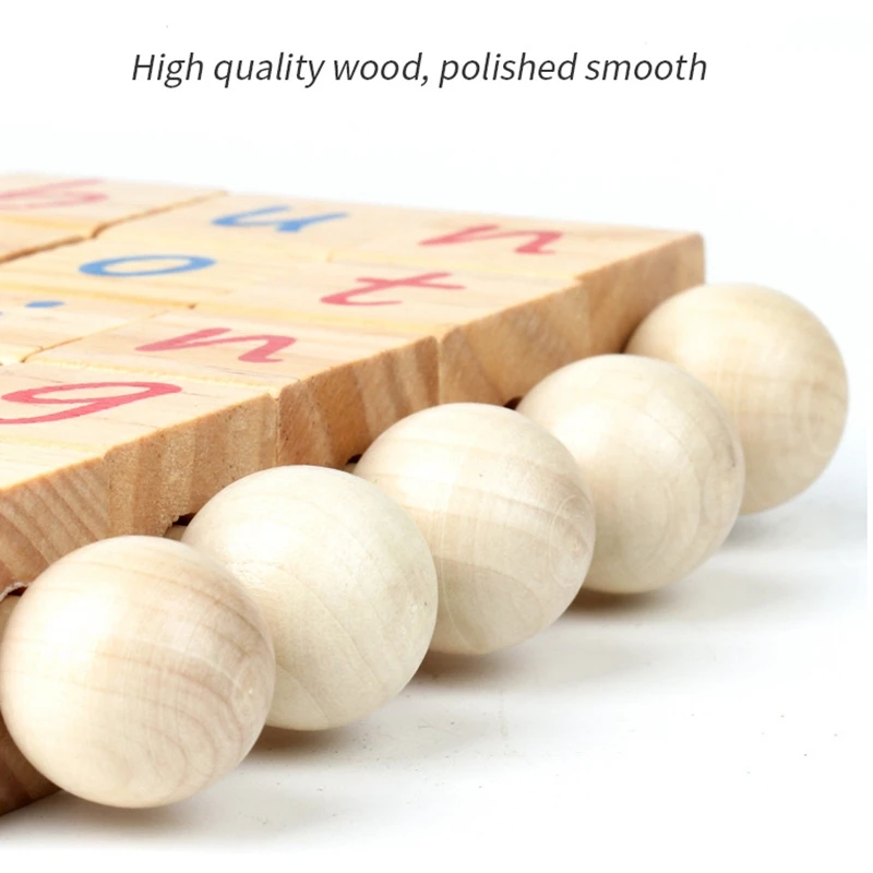 

Wooden Activity Letter Blocks Preschool Language Manipulative Alphabet Blocks Education Learning Toys