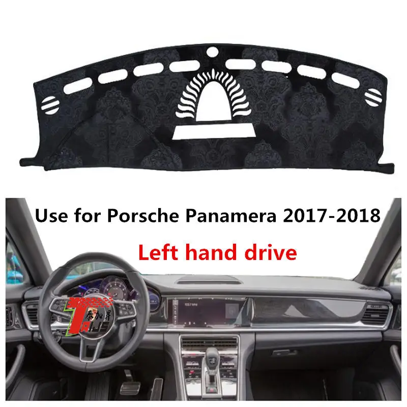

TAIJS Factory Simple Sun Shade Polyester Fibre Car Dashboard Cover For Porsche Panamera 2017-2018 Left hand drive