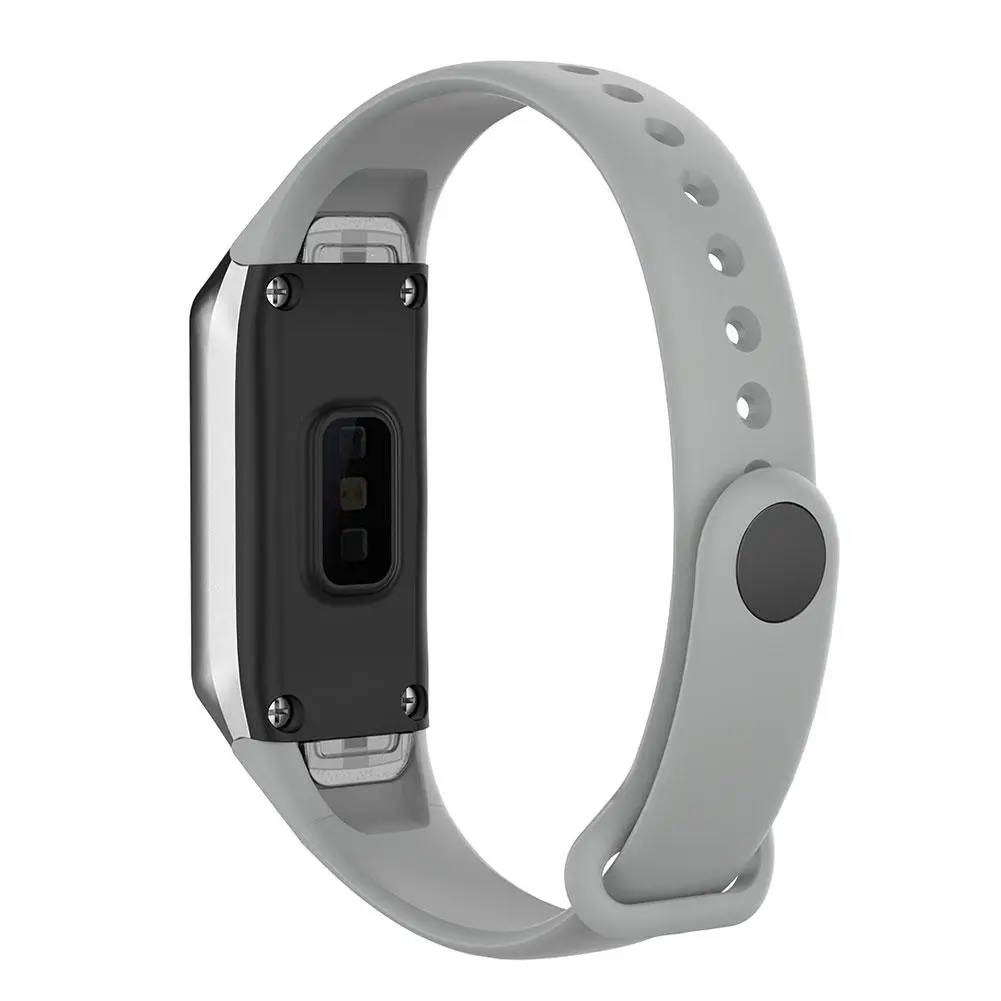 Gray Сменный ремешок для браслета для samsung Galaxy Fit SM-R370 многоцветные силиконовые ремешки для часов - Цвет ремешка: Gray