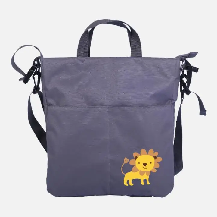 Gray Lion Детская коляска, большая сумка для прогулок, сумка для мам, подгузник, рюкзак для путешествий, пеленки, сумки для прогулочных колясок - Цвет: Gray Lion