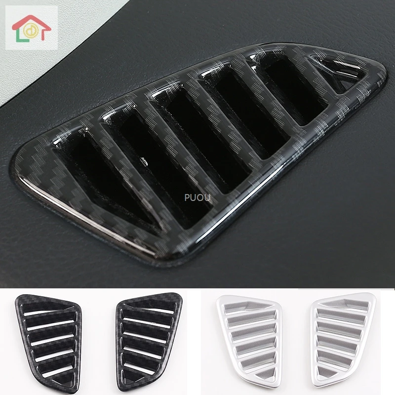 

Car Styling ABS Chrome For Nissan Navara Terra 2017-2019 Dashboard Outlet Sequins Internal Decorations Cover Car Stickers