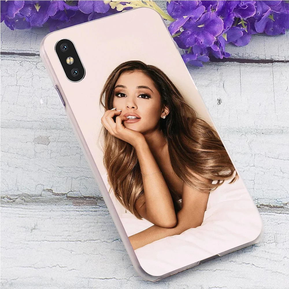 Чехол для телефона с рисунком Ariana Grande чехол для iPhone 6 5 5S SE 6 S/6 6S Plus 7 8/7 8 Plus X XS XR Xs Max, Жесткий Чехол