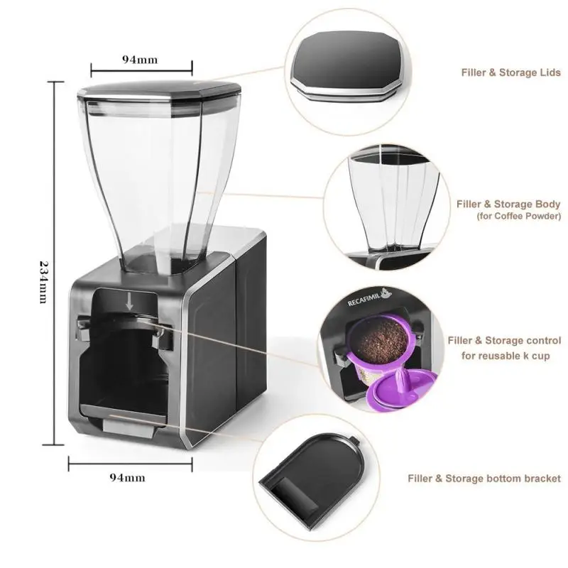 

Coffee Machine Automatic Kitchen Appliances Kitchen Household Goods Electric Drip Coffee Machine Coffeware Sets Powder Storage