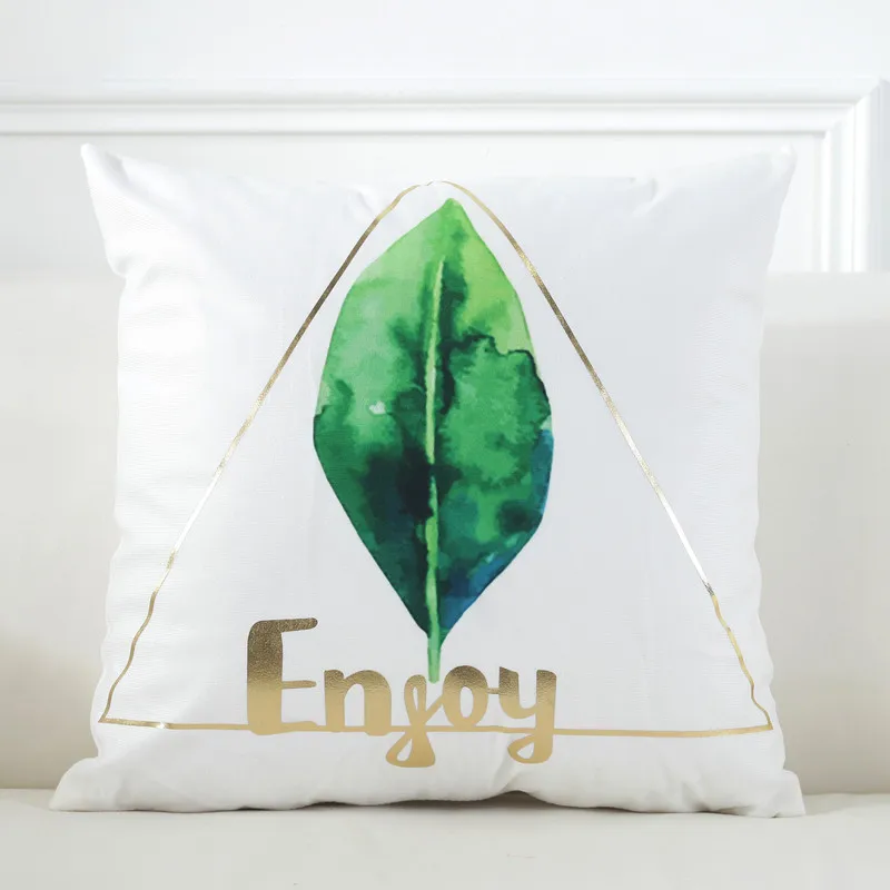 2019 нордическая Инс наволочка позолоченная простая зеленая подушка набор