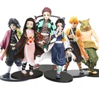 Demon Slayer Аниме ПВХ фигурка Kamado Tanjirou модель Agatsuma Zenitsu кукла томиока Giyuu статуя украшения Действие Детская игрушка-фигурка