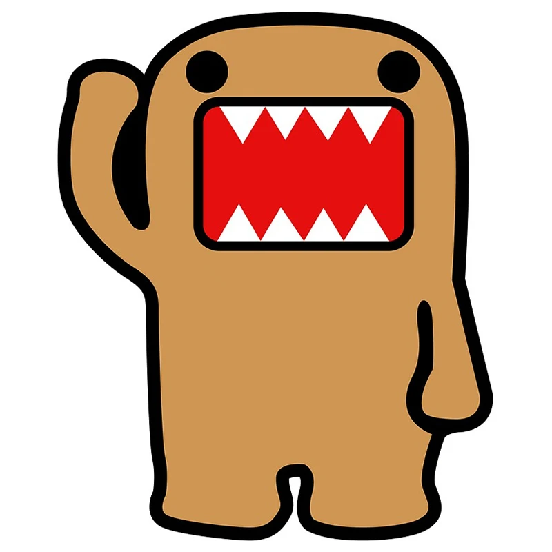 

New Cartoon Car Sticker Domo Jdm Vinyl Auto Car Window Car Decals PVC 12cm*10cm