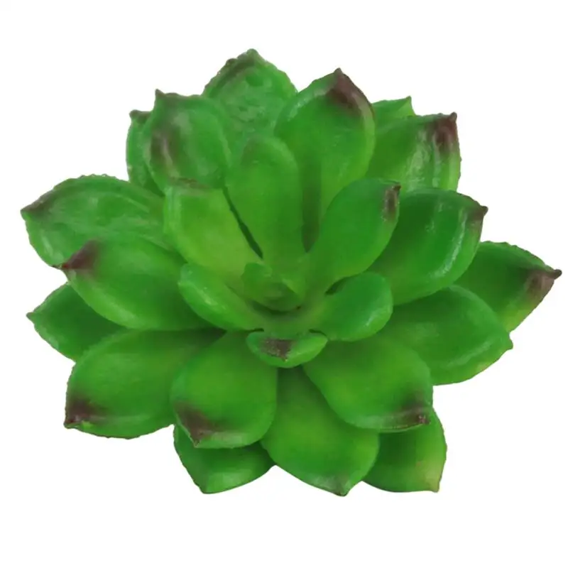 31 Artificial Succulents Green Flocking Plant Bonsai Desktop Fake Plants Valentine Day Christmas Wedding Decoration Plante - Цвет: 31