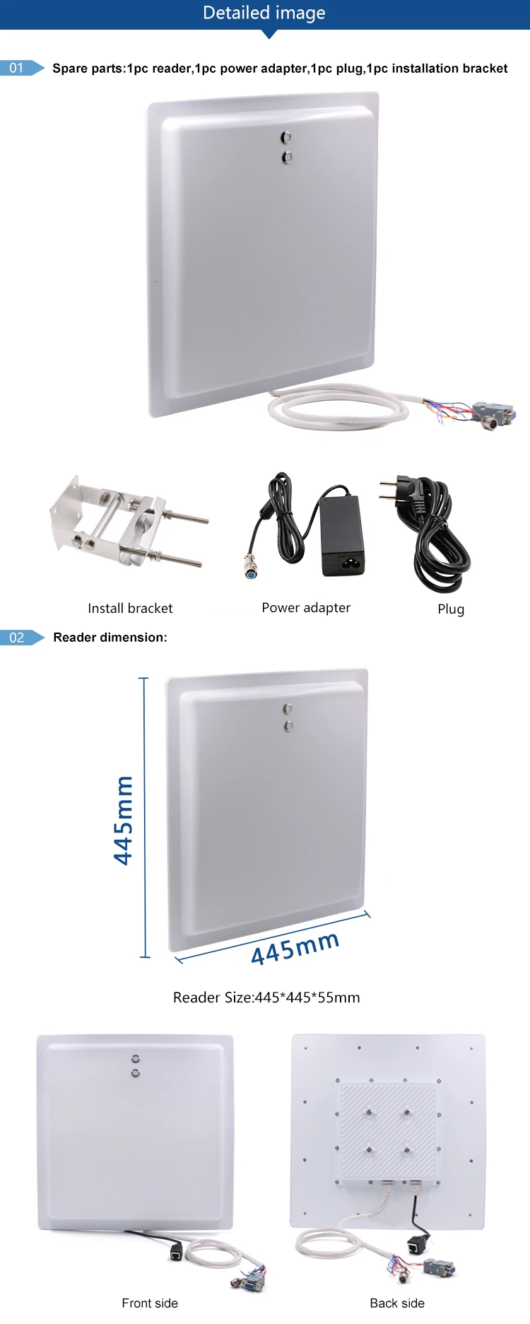 CHAFON 15 м uhf rfid длинный Диапазон чтения IP65 с TCP/IP/WG26/RS232/RS485 интерфейс Светодиодный индикатор используется для управления парковкой