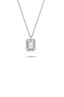 Ожерелье с серебряным кубическим цирконием и бриллиантами