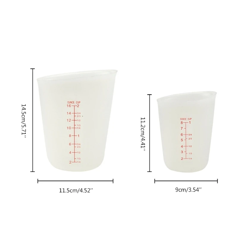 

Набор силиконовых гибких мерных стаканчиков для эпоксидной смолы, масло, шоколад и многое другое, сжимание и выжимание, не содержит Бисфено...