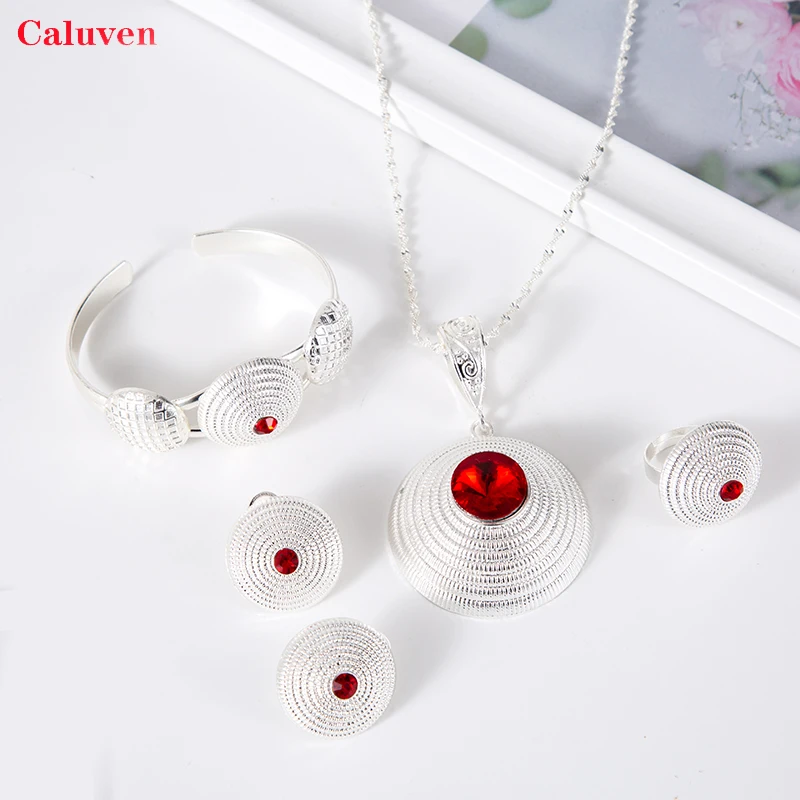 Комплект ювелирных изделий из серебра для женщин шпилька африканские Свадебные