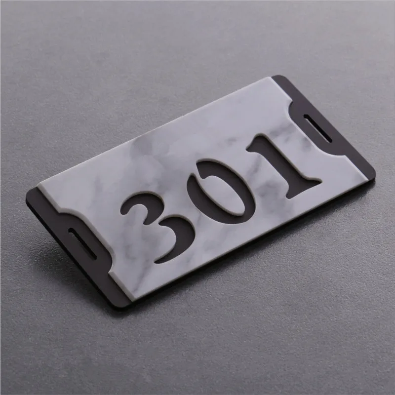 1 шт. акриловые цифры на двери в стиле ретро деревянные клейкой основе для