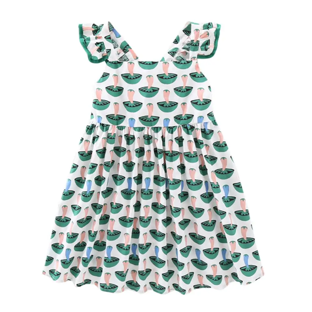

Summer Casual Baby Girls Backless Design Sleeveless Kids Princess Dresses