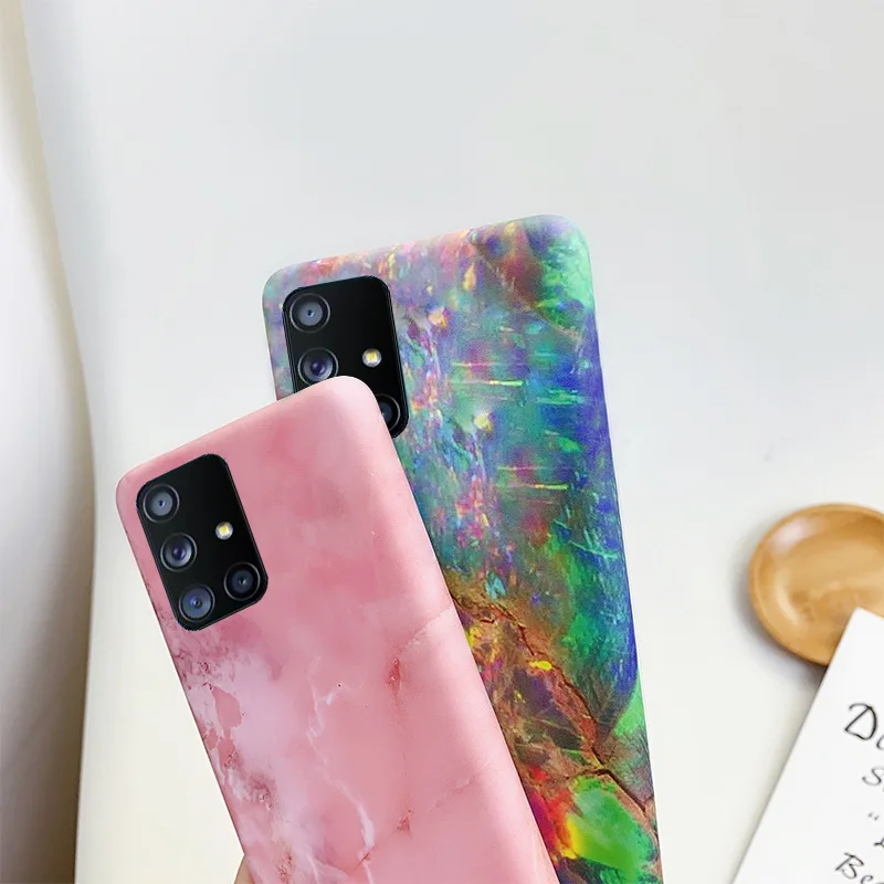

Phone case suitable for Samsung S20 10 NOTE10 plus mobile phone shell simple creative frosted marble anti-fall protective cover
