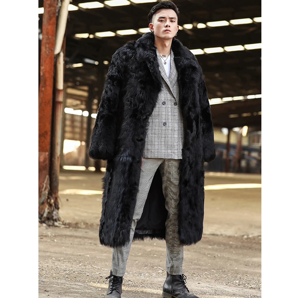 Новинка 2019 мужская желтая куртка из овчины модное женское Шерстяное Пальто