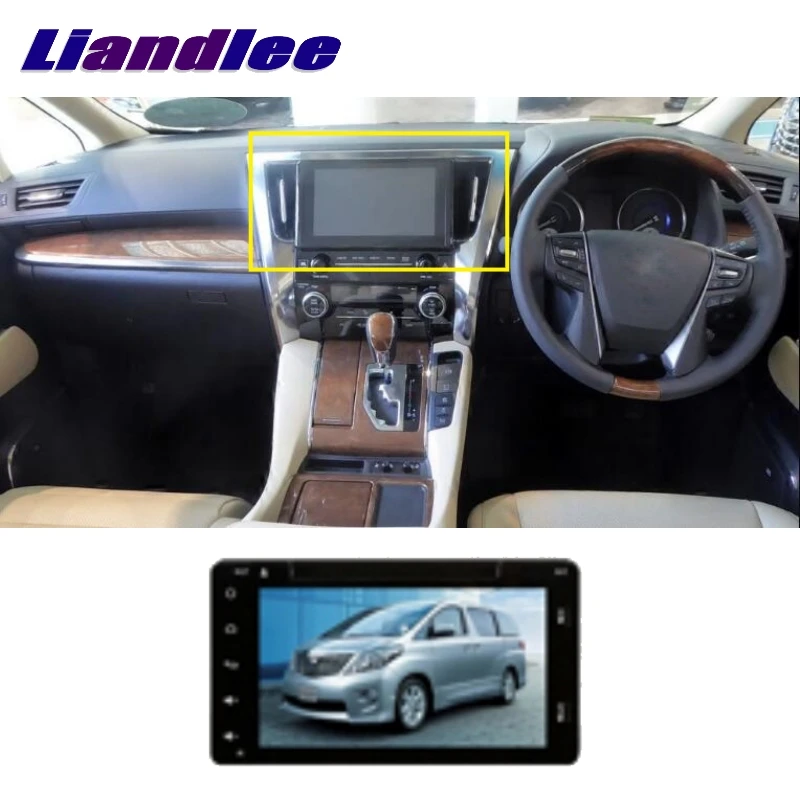 Автомагнитола для Toyota Alphard Fortuner LiisLee мультимедийный ТВ DVD GPS стерео Hi-Fi радио