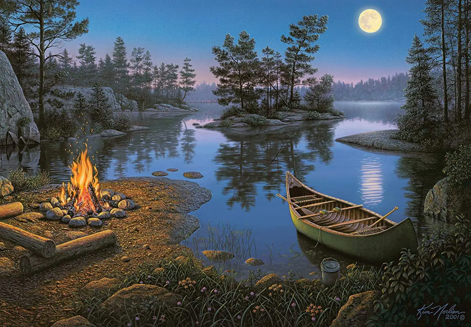 Moonlight Bay краска по номерам для взрослых Начинающий до продвинутого картина цифрам