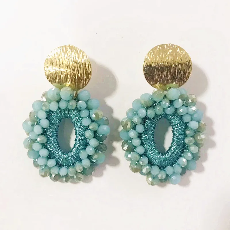 Женские серьги подвески в стиле барокко с кристаллами 2020|Серьги-подвески| |