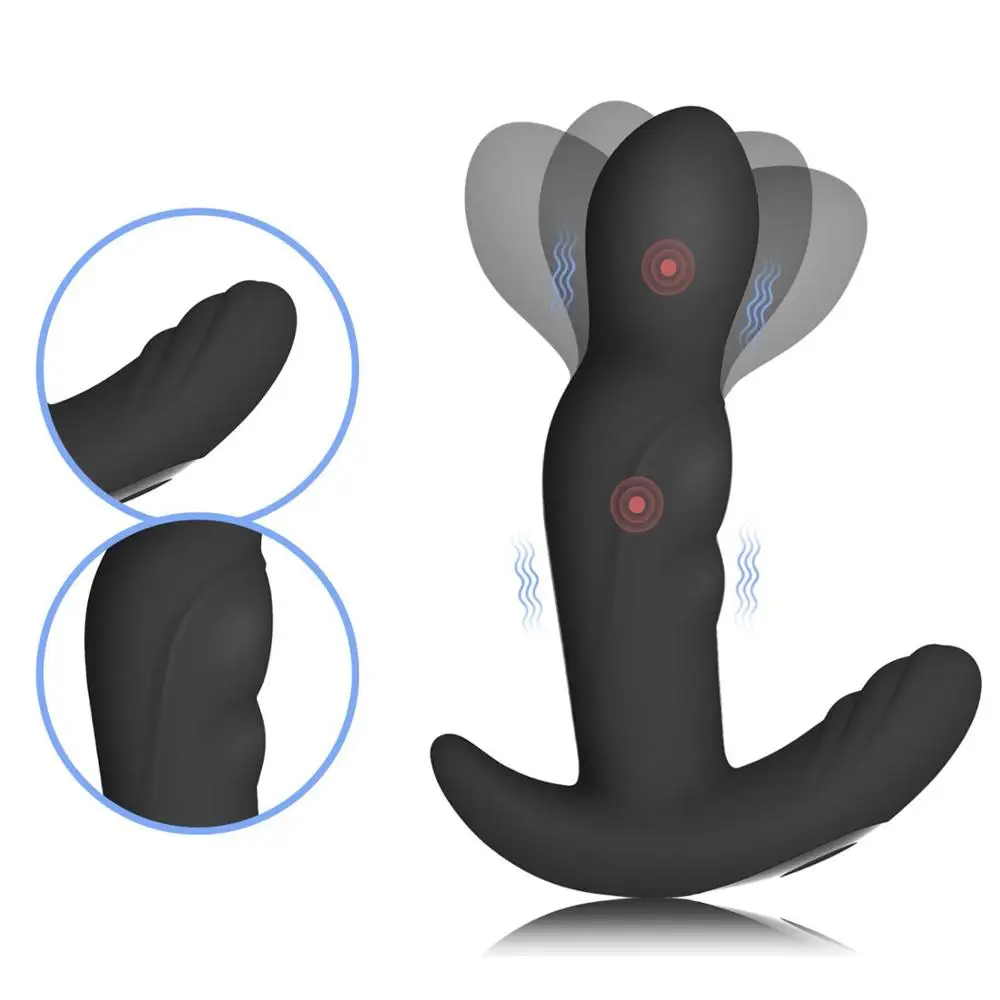 10 вращение режимов Анальный вибратор мужской массажер простаты Анальная пробка