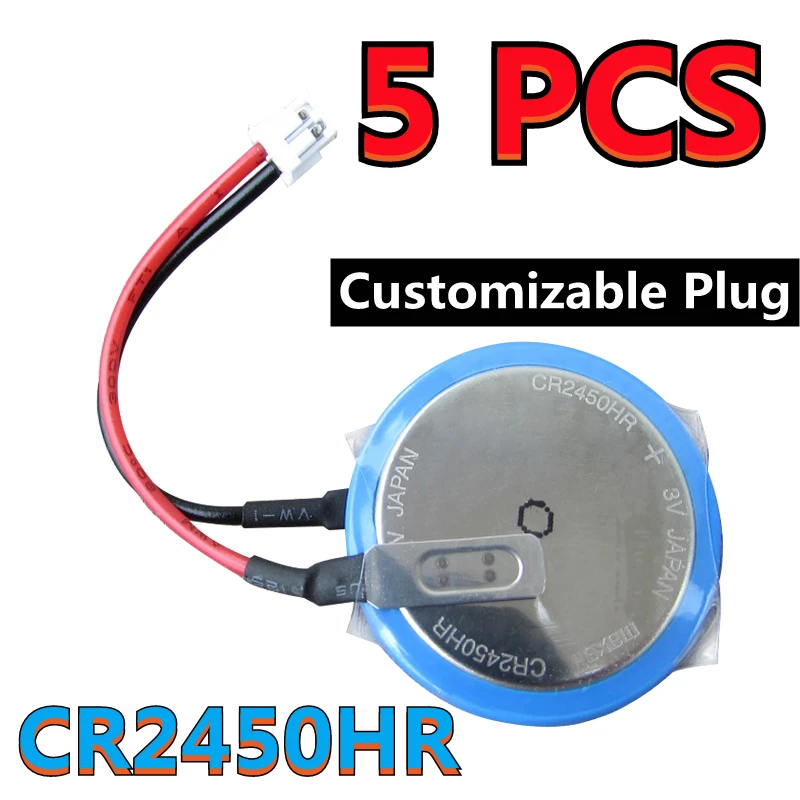 5 шт. Оригинальный Новый высокотемпературный литиевый аккумулятор для MAXELL CR2450HR 3