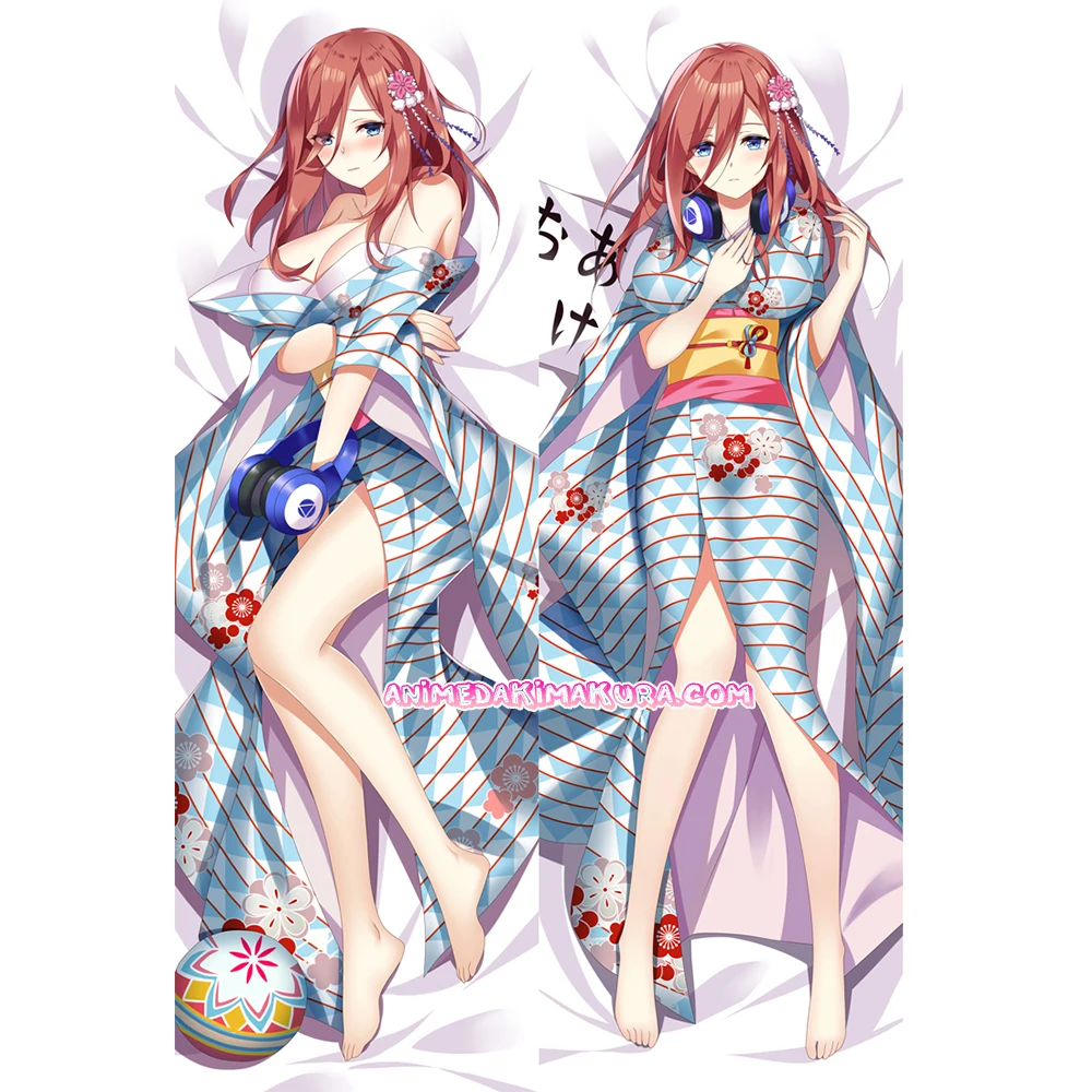 

The Quintessential Quintuplets Miku Nakano Anime Girl Dakimakura Hugging Body Pillow Case Cover