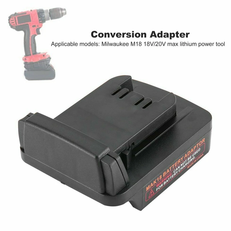 Адаптер преобразования для Makita 18V литий ионный аккумулятор адаптер Milwaukee M18 дрель