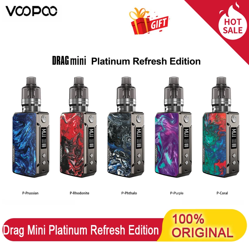 VOOPOO Drag Mini Комплект из платины Refresh Edition 4 5 мл PnP Pod Tank PnP-VM5 VM6 сменная катушка Ecig 4400