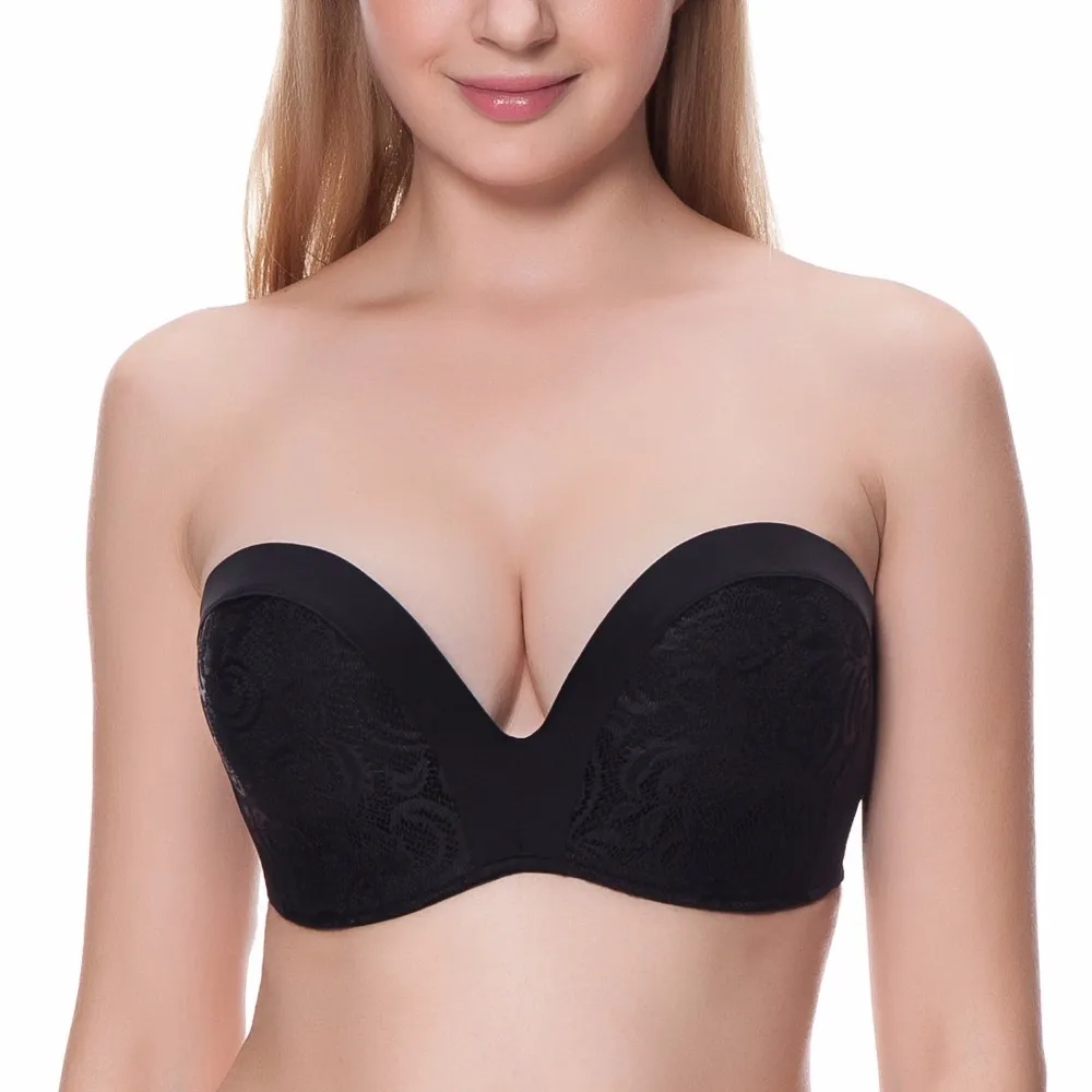 Прямая поставка Женский Противоскользящий бюстгальтер без бретелек в форме