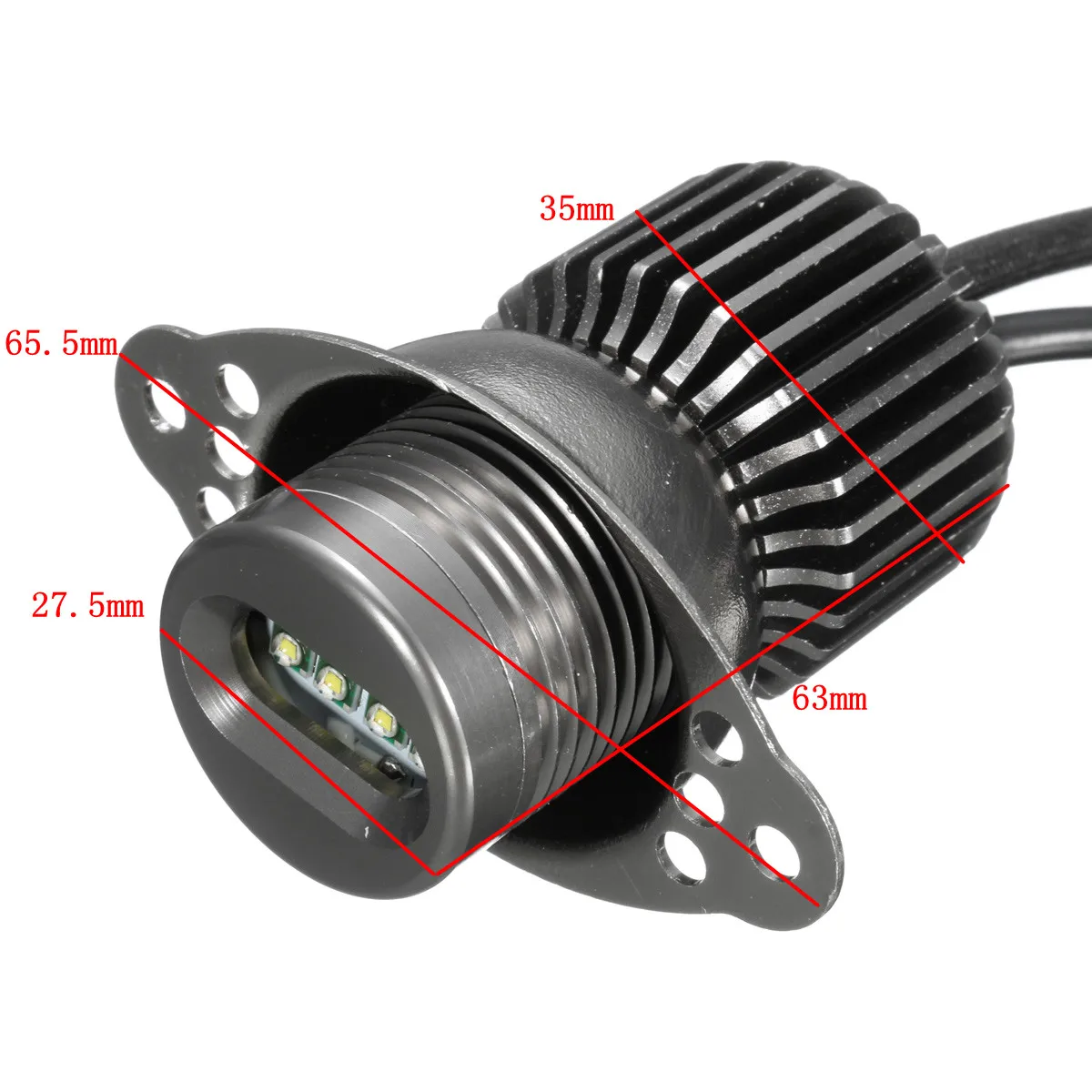 

2X 80W LED Angel Eyes Marker Lights Bulbs White 6000K for BMW E90 E91 2009 2000 2010 2011