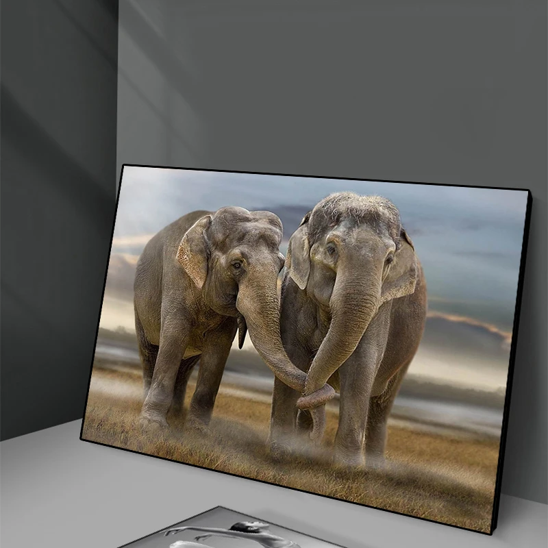 

Nordic Modern Elephant Canvas Painting Animal Wall Art Posters and Prints Wall Art Picture for Living Room Decoration Home Decor