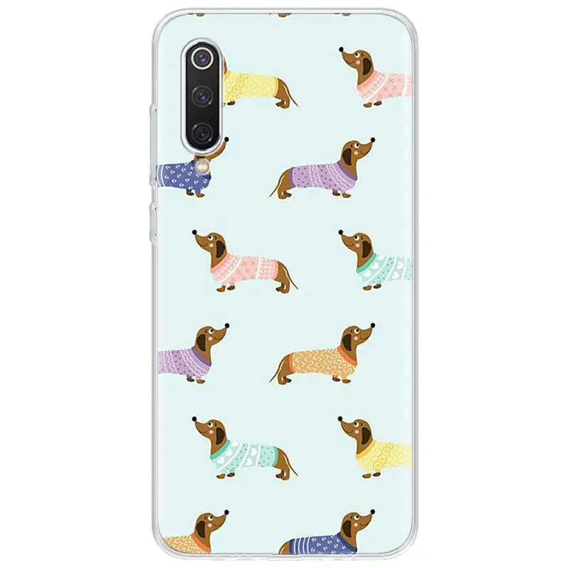 

Dachshund dog Case for Xiaomi Redmi Note 9s 8T 8 7 5 8A 8 7A 7 6A 10 K30 S2 Pro MI 10 8 9 Lite CC9 F1 Phone Coque Cover