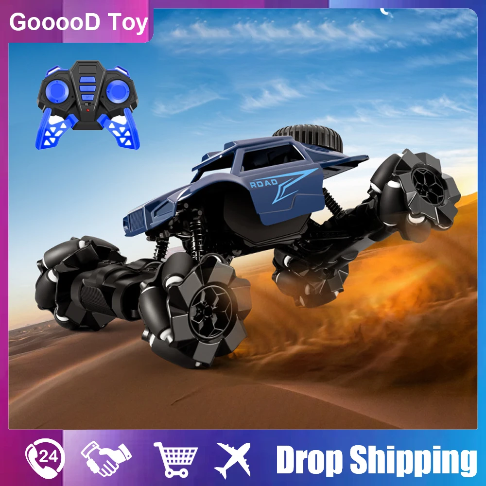

RC Drift Stunt Car 4WD 2.4G Remote Controlled Truck Off Road Bigfoot Racing Electric Machine 30km/h High Speed Toys for Boy Kid