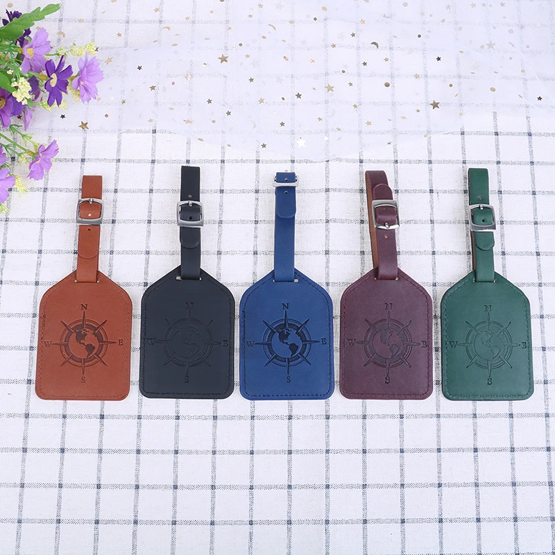 

Compass Leather Suitcase Luggage Tag Bag Pendant Handbag Travel Accessories