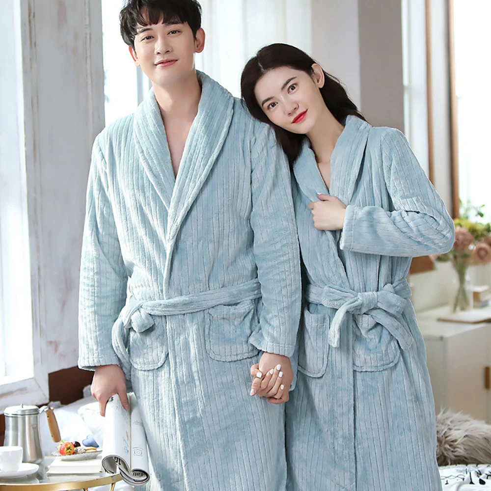 Winter Sexy Nightie Coats for Home Flannel Robes for Women Warm Shower Comfortable Soft Bathrobe Sleepwear Female Night Dress