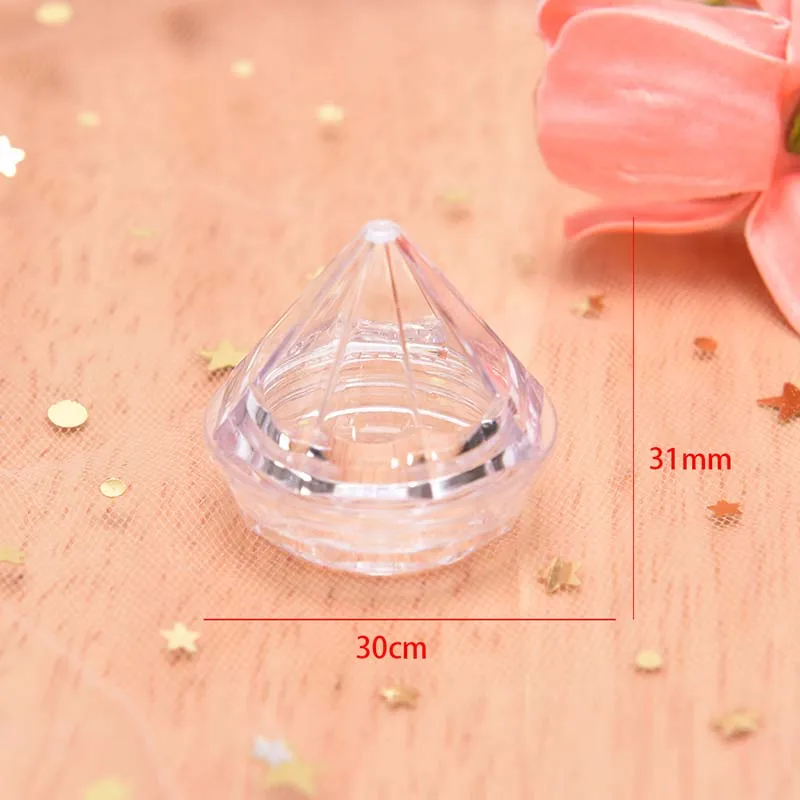 10Pcs/Set 5g Mini Cosmetic Empty Jar Pot Diamond Cream Box Eyeshadow Makeup Face Container Portable Refillable Bottles | Красота и