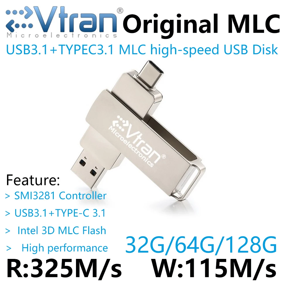 Флэш-накопитель EVTRAN 320 м/с 32/64/128 ГБ USB type-c | Компьютеры и офис
