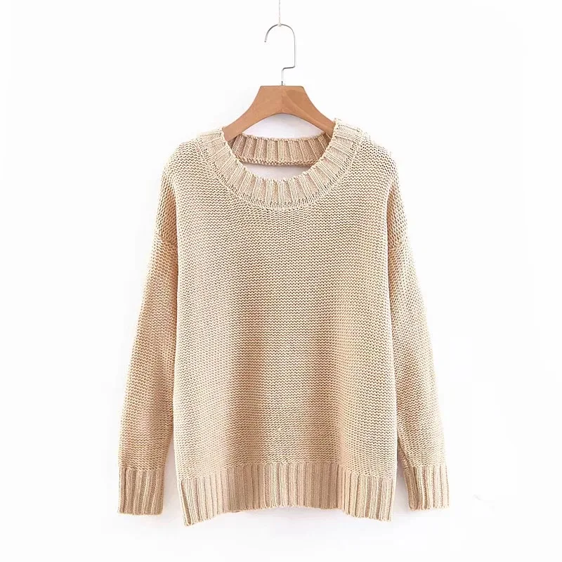 New autumn winter sweaters women large size loose wild knit jacket female middle-long hedging thicken coat | Женская одежда