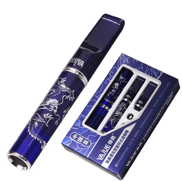 Новый Классический держатель синего циркуляционного фильтра для сигарет модный