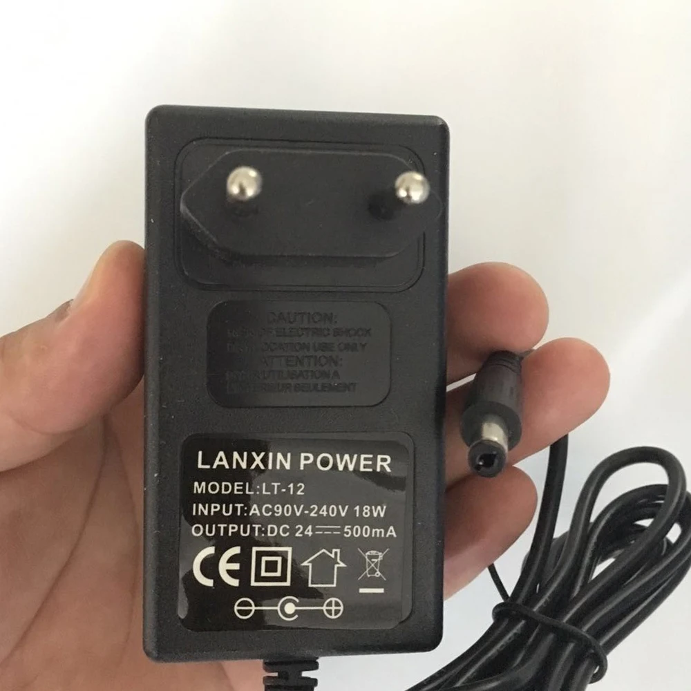 

24V Lead Acid Battery Charger Fully Automatic For Electric Scooter Bike Power Charging Adapter DC 27.6V 500mA EU Plug 5.5x2.1mm