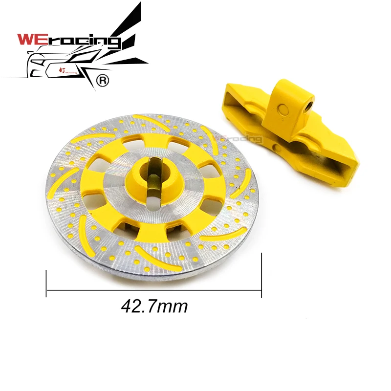 

4 pcs Aluminum Brake Disc Drive Hub For 1/7 Unlimited Desert Racer UDR RC Car Simulate Metal Brake Ppads RC Car Part