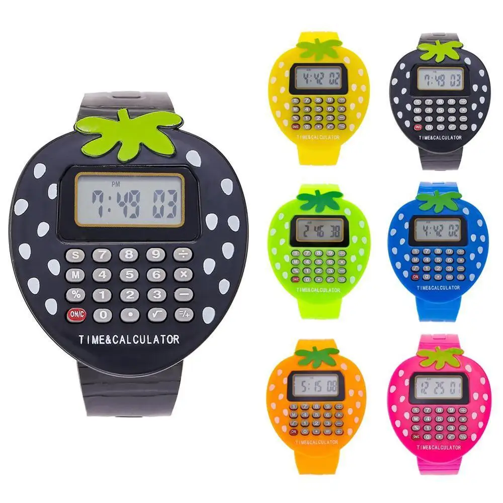 Детские часы калькулятор красочные электронные многофункциональные для мужчин