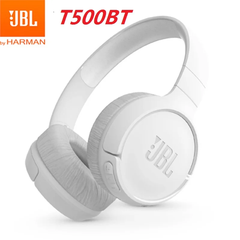

Наушники JBL T500BT с глубокими басами, Спортивная игровая Bluetooth-гарнитура с микрофоном, складные наушники с шумоподавлением