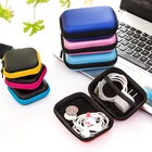 Футляр для хранения наушников, жесткий чехол с USB, сумка для наушников, круглые квадратные мешки для ключей и монет, водонепроницаемый футляр для наушников с держателем для кабеля SD-карты