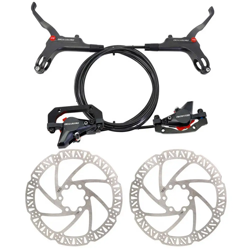

Mountain bike oil brake hydraulic disc brake bicycle oil disc brake left and right aluminum alloy safety cycling bike accessory