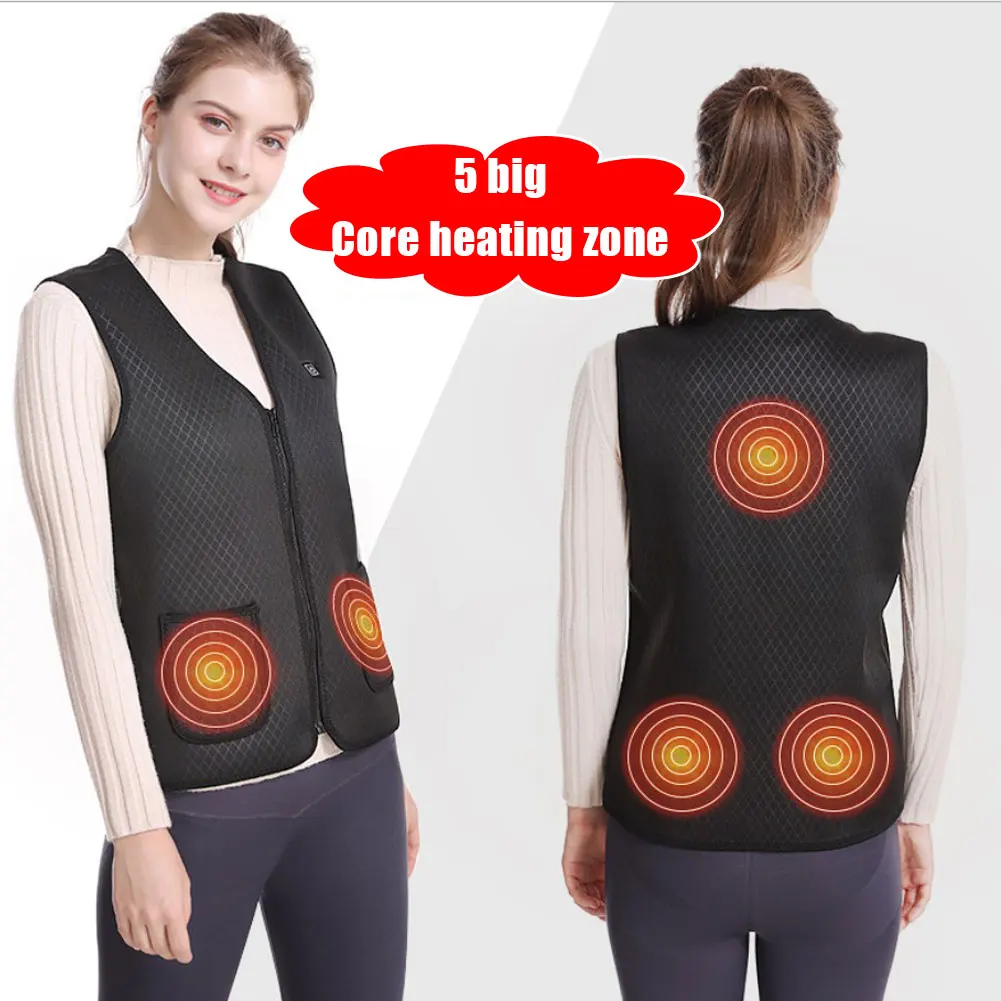 

Heated Vest USB Charging Heated Magnetic Therapy Intelligent Heated Vest Warm for Men and Women Hunting Motorcycle Fast delivery